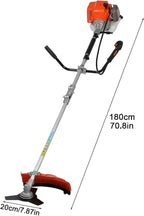 52cc 2-Cycle Gas Weed Wacker, 2-in-1 Gas Weed Eater, 8500rpm High Power Brush Cutter Trimmer for Grass and Weed, Hedge Trimmer String Trimmer(US Fast Arrival