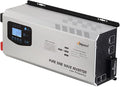 Ampinvt 6000W Peak 18000W Pure sine Wave Inverter, 24VDC to 120V 240V Split Phase Output, with ac Battery Charger, Low Frequency Off Grid Power System Sealed Gel Agm Flooded Lithium Battery