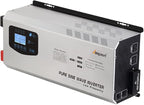 Ampinvt 6000W Peak 18000W Pure sine Wave Inverter, 24VDC to 120V 240V Split Phase Output, with ac Battery Charger, Low Frequency Off Grid Power System Sealed Gel Agm Flooded Lithium Battery