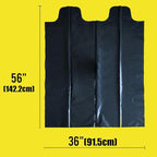 Contractor Heavy Duty Trash Bags 55 Gallon | 10 Count | 2 MIL | 36" X 56" | Large Black Flap Tie Construction Garbage Bags for Business Home Commercial, Industrial, Storage, Outdoor