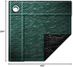 Buffalo Blizzard Ripstopper 18 ft x 34 ft Oval Winter Pool Cover | Green Heavy Duty Cover for Above Ground Swimming Pools | Easy to Install | Cold & UV Resistant | Shields from Seasonal Debris