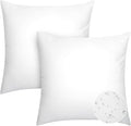 Pack of 2 24x24 Outdoor Pillow Inserts, Water Resistant Throw Pillow Inserts, Cushion Inner Pads for Patio, Furniture, Sofa, Bed, Living Room, Garden Decorative Waterproof Pillow Inserts