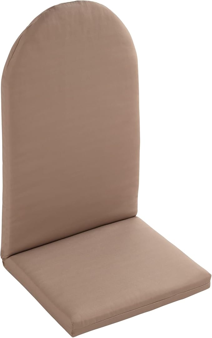BrylaneHome Adirondack Chair Cushion - 44" L x 18" W x 2" H - Patio & Outdoor - Water, Stain & Fade Resistant - Khaki