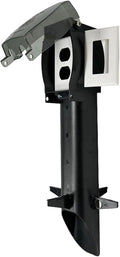 iMBAPrice IMBA-GPD19B-1 19.5" Low-Profile Outdoor Landscape Lighting Garden Post Enclosure for GFCI Devices with Integrated Cover for Electrical Socket Outlet Power, Black