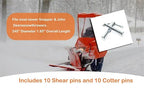 Replacement Snowthrowers Simplicity or Snapper Shear Pins for 703063, 1668344, 1686806yp (20 Pack)