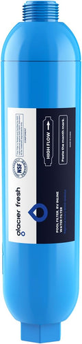 GLACIER FRESH Garden Hose End Pre-Filter for Swimming Pool, Hot Tubs, Spa, Inflatable Pool, Ponds, Greatly Reduces Bad Taste, Odors, Chlorin and Sediment, up to 8,000 Gallons, 1 Pack
