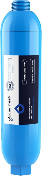 GLACIER FRESH Garden Hose End Pre-Filter for Swimming Pool, Hot Tubs, Spa, Inflatable Pool, Ponds, Greatly Reduces Bad Taste, Odors, Chlorin and Sediment, up to 8,000 Gallons, 1 Pack