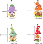 Mini Mushroom House Set - 4pcs Miniature Houses and 3pcs Mini Mushrooms for Fairy Gardens, Micro Landscapes, Moss Decorations (Mushroom House)