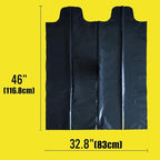 Contractor Heavy Duty Trash Bags 42 Gallon | 52 Count | 3 MIL | 32.8" X 46" | Large Black Flap Tie Construction Garbage Bags for Business Home Commercial, Industrial, Storage, Outdoor