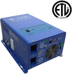 AIMS Power 1000 Watt / 3000 Watt Peak Pure Sine Inverter Charger 12 Volt DC to 120 Volt AC ETL Listed with LCD Remote