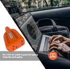HearGrow100w Car Power Inverter, 12V DC to 110V AC Vehicles Converter with USB Ports，Plug Adapter Outlet and Fast Charging PD3.0 Type-C for Phones, Pads, Laptops and Computer Charger(red)
