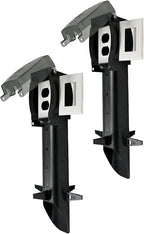 iMBAPrice IMBA-GPD19B-2 19.5" Black Low-Profile Outdoor Landscape Lighting Garden Post Enclosure with Integrated Cover for GFCI Electrical Outlets, 2-Pack