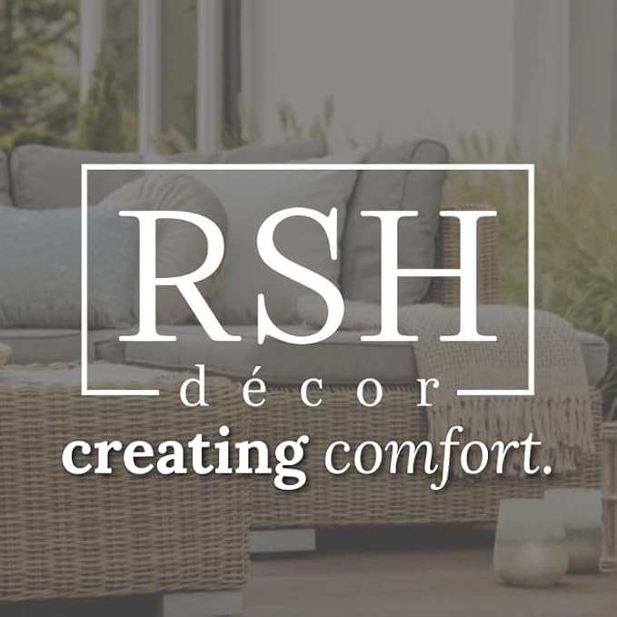 RSH DECOR: Lumbar Throw Pillows Set of 4 | 20” x 12" | All-Weather Spun Fabric | Water and Fade-Resistant | Outdoor Support Pillows for Patio Furniture | Telfair Peacock