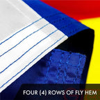 G128 Combo Pack: USA American Flag 3x5 Ft Embroidered Stars & Colorado State Flag 3x5 Ft Embroidered