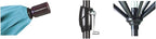 California Umbrella GSPT908302-5446 9' Round Aluminum Market, Crank Lift, Push Button Tilt, Black Pole, Sunbrella Forest Green Patio Umbrella, 9-Feet