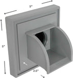 Marcello Square Pool & Fountain Water Feature Spout (Dolphin Gray)