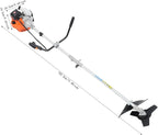 42.7cc Gas Weed Wacker, Gas Powered Weed Trimmer, 2-in-1 Weed Eater Gas Powered with 3 Cutting Heads, 6500RPM Professional Grass Trimmer for Lawn Care, Shoulder Strap Included