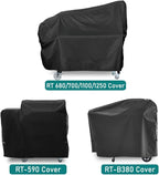 ZJYWSCH Grill Cover for Rec Tec Flagship XL 1400 Pellet Smoker Grill Offset Smoker Cover Outdoor Waterproof for RecTec RT-1400 Flagship 1400 Wood Pellet Grill Cover Heavy Duty