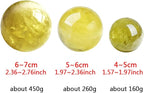 4-5cm/1.57-1.96inch Topaz Ball Polished Natural Yellow Crystal Sphere Decorative Sphere Healing Crystals Ball Healing Stone Crafts Home Decor Ornament Gifts (Topaz, 40-50mm)