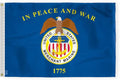 AGAS United States Merchant Marines Flag 2x3 Ft - Printed 200D Nylon Canvas Header Two Brass Grommets US Merchant Marines USMM Flag