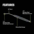 ACTIVE Pressure Washer Gun + Pressure Washer Foam Cannon + 20" Pressure Washer Lance for All types of Pressure Washers