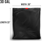 30 Gallon Trash Bags Drawstring, 150 Count Bulk, Black | Unscented | Heavy Duty Multi-purpose Garbage Bags Can Liners for Business Home Kitchen Commercial and Industrial