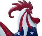 Rooster Statue Creative Chicken Animal Sculpture Garden Decoration Metal Yard Art for Patio Lawn Backyard Outdoor Indoor Decoration