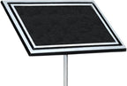 Outdoor Memorial Plaque with Stake – Cast Aluminum in Black and Silver with Custom Engraving, Weather-Resistant Dedication Sign for Garden, Cemetery, Bench, Grave Marker & Pet Memorials