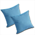 Comfort Classics Set of 2 Sunbrella Outdoor/Indoor Throw Pillows Inc. (Sky Blue)