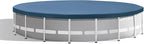 INTEX 26755EH Prism Frame Premium Above Ground Swimming Pool Set: 20ft x 52in – Includes 1500 GPH Cartridge Filter Pump – Removable Ladder – Pool Cover – Ground Cloth
