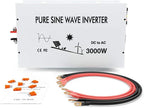 3000W Pure Sine Wave Power Inverter DC 48V to 110V 120V AC Car Inverter with Dual Outlets +Hardwire Terminal +Digital LED Display Solar Converter