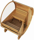 Sauna Barrel, Ergo-Series Backyard Sauna Barrel (Sauna Heater & Sauna Stones Included) (Model E6W)