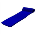 TRC Recreation Sunsation Vinyl Coated Foam Swimming Pool Float Mat Adult Lounger with Built-in Roll Pillow