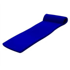 TRC Recreation Sunsation Vinyl Coated Foam Swimming Pool Float Mat Adult Lounger with Built-in Roll Pillow