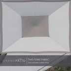 Grand Patio 10x13 FT Outdoor Double Quick Assembly Detachable Vent Soft Top Gazebo with Mosquito Netting and Curtains, 130 Sq Ft of Shade for Backyard and Garden, Beige