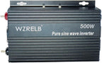 WZRELB 500W Pure Sine Wave Inverter 24VDC to 120VAC Solar Power Converter Truck RV Home LCD Display