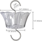 Ant Moat for Hummingbird Feeder - 3 OZ x 2 Pack Clear Insect Guard with Large Capacity