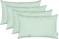 RSH DECOR: Sunbrella Lumbar Throw Pillows Set of 4 | 20" x 12" | Water and Fade-Resistant Performance Fabric | Outdoor Pillow Covers with Down-Alternative Inserts | Canvas Spa