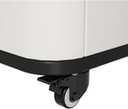 ZZM 110 Gallon Outdoor Deck Box with Wheels, Waterproof Resin Storage Cabinet for Patio