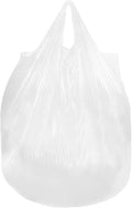8 Gallon Trash Bags with Handles, Pack of 42, Garbage Bags, Size 55 * 70cm, Weight 8g/pcs, Unscented, White