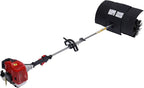 Handheld Sweeper 52CC 2 Stroke Gasoline Power Sweeper Outdoor Sweeping Broom 2.3HP Walk Behind Sweeper Cleaner 23.5'' Turf Lawns Driveway Grass Sweeping Cleaning Tool
