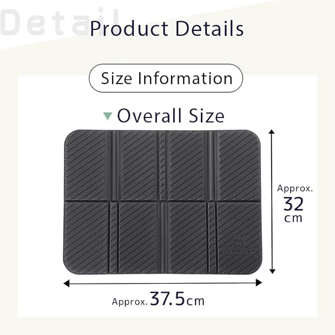 Sauna Mat/Personal Seat Pad – for Sauna, Spa, and Outdoor Use Gray