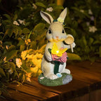 Solar Garden Decor Statues Outdoor, Birthday Gifts for Women Mom Grandma Senior Elder, Ornament for Balcony, Garden, Patio, Yard, Lawn