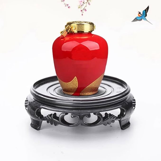 GOLDY&WENDY Round Black Imitation Wood Resin Base Handmade Waterproof Stable Home Decoration Pedestal Vase Lamp Teapot Display Stand