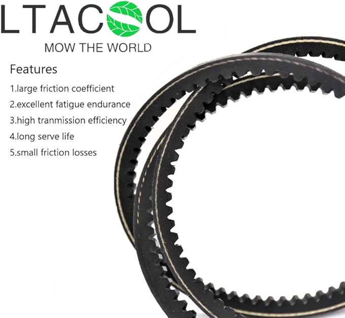 LTA Cogged Traction Drive Belt 3/8" x 31 1/2" for Snowblower Thrower Simplicity, Murray, Snapper 1672732, 1672732SM