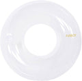 FUNBOY Giant Super Clear Inftlatable Ring Tube Float, 48" Transparent Oversized Design with Cup Holder