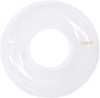 FUNBOY Giant Super Clear Inftlatable Ring Tube Float, 48" Transparent Oversized Design with Cup Holder