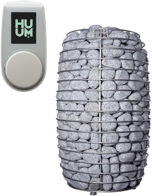 Model CL12GCP, Cube-Series Outdoor Home Sauna Suite Kit, Up to 8 Persons (Sauna Heater and Sauna Stones Included) (HIVE MINI 11 WiFi - White)
