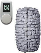 Model CL12GCP, Cube-Series Outdoor Home Sauna Suite Kit, Up to 8 Persons (Sauna Heater and Sauna Stones Included) (HIVE MINI 11 WiFi - White)