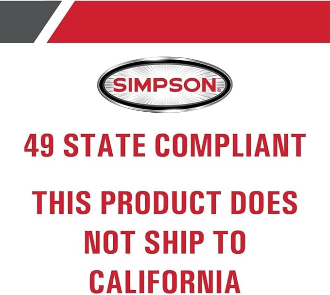 Simpson Cleaning ALWB60825 Aluminum Gas Pressure Washer Powered by Simpson, 4400 PSI at 4.0 GPM 60825